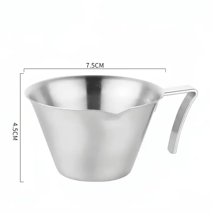 Tasse à expresso italienne avec échelle, tasse d'extraction de café, once de lait, en acier inoxydab