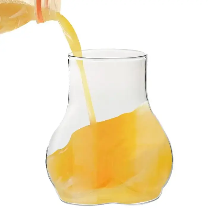 450ml bout à bout tasses Transparent Borosilicate verre tasse à café drôle tasse à café verre femmes corps cul tasse lait eau tasses