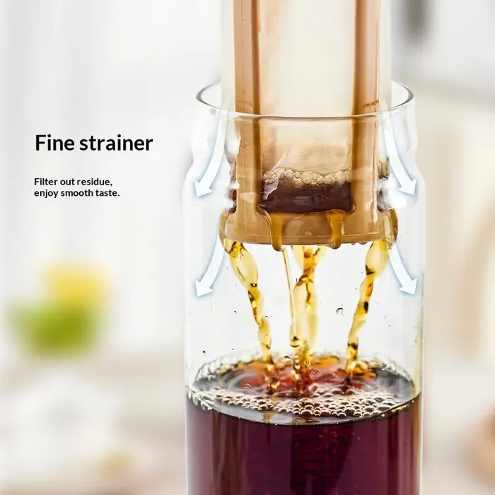 Carafe d'extraction à froid en verre borosilicate de 1000 ml