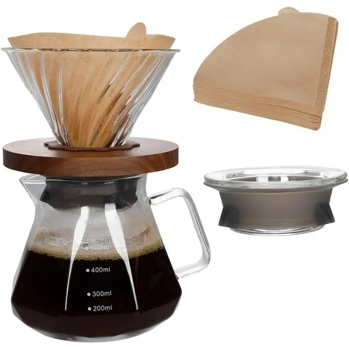 Carafe à expresso en verre diamanté 400/600 ml