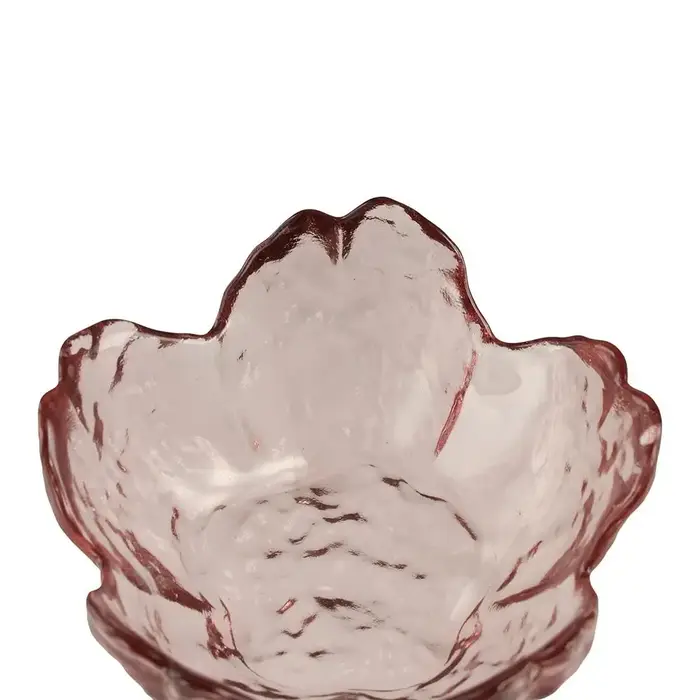 Petit bol à sauce en verre moderne avec incrustation dorée