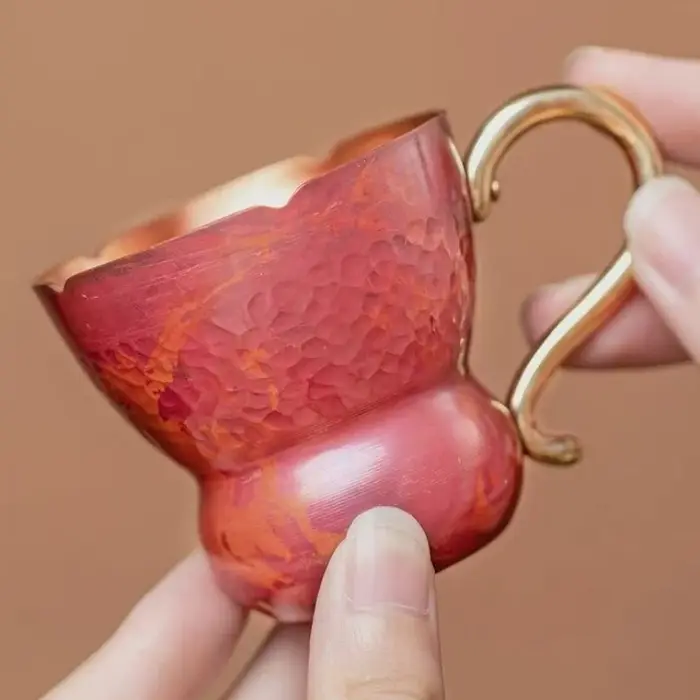 Mini tasse à café en cuivre Vintage