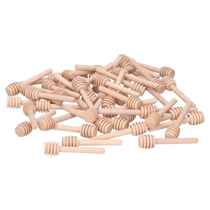 Bâtonnets de louche à miel en bois, baguette agitateur de miel, faveurs de fête de mariage, fournitu