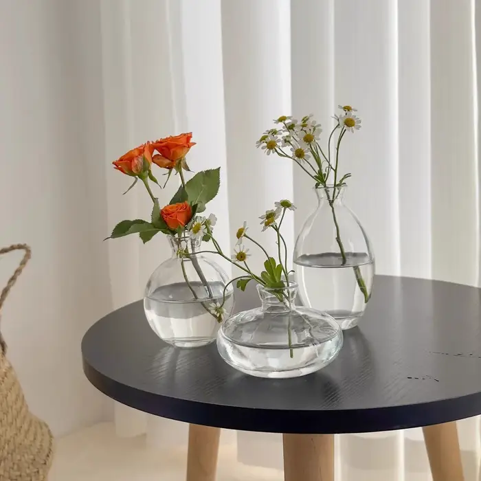 Vase en verre de table de style moderne