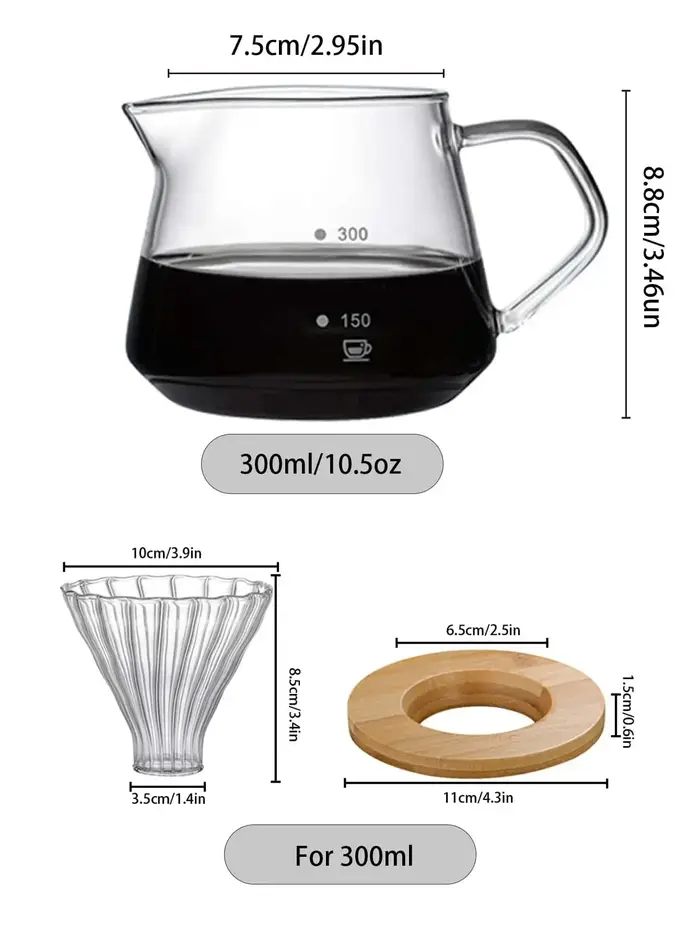 Ensemble de cafetière à verser