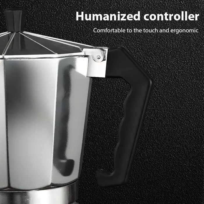Bouilloire à café en aluminium Latte percolateur maison italienne octogonale Moka cafetière bureau voyage Camping en plein air expresso théière