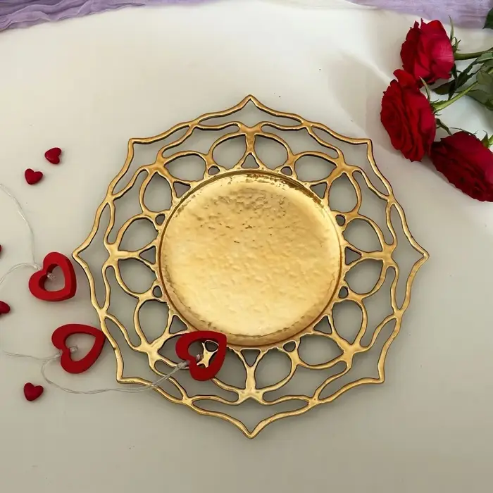 50 assiettes décoratives HellowTray rondes de 13 pouces