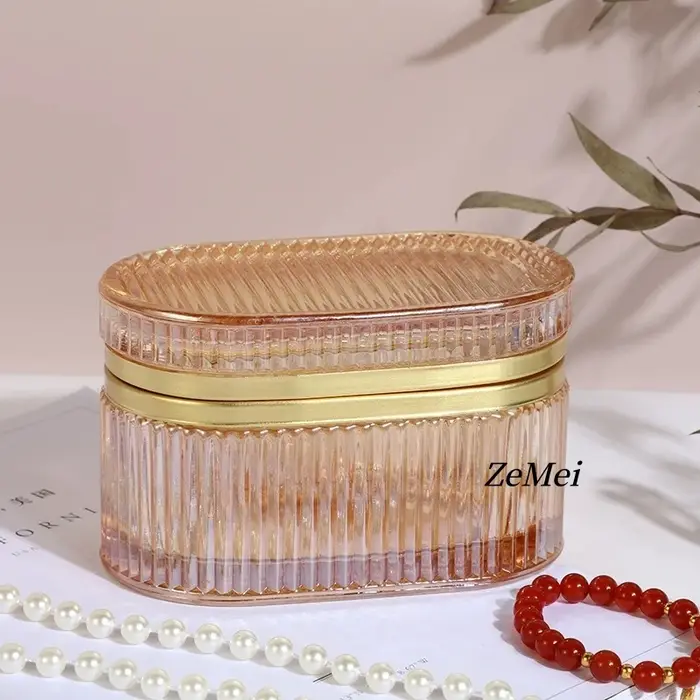 Pot de rangement en verre