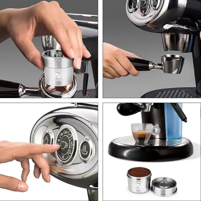 Capsules de café réutilisables et rechargeables pour machine à expresso Illy X7.1 X8 X9 IllY3 IllY1.1 IllY5