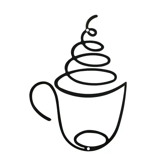 Ensemble de 3 décorations murales créatives pour café