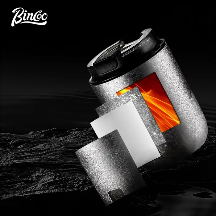 BINCOO 240ML pur titane café Thermos tasse voiture étanche voyage thermique