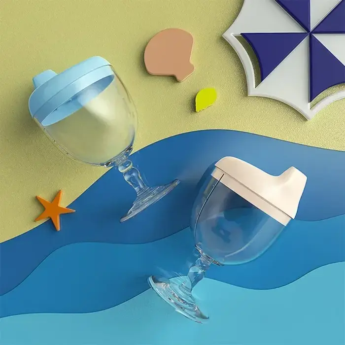 Bébé apprentissage biberon nouveauté verre à vin en forme de Sippy tasse avec couvercle enfants Toldder