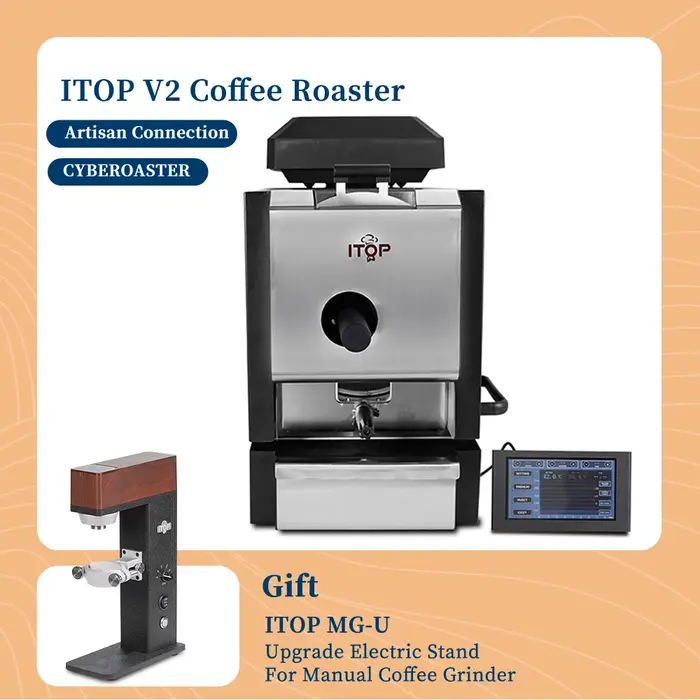 ITOP V2-Torréfacteur de grains de café CYBEROASTER avec connexion artistique