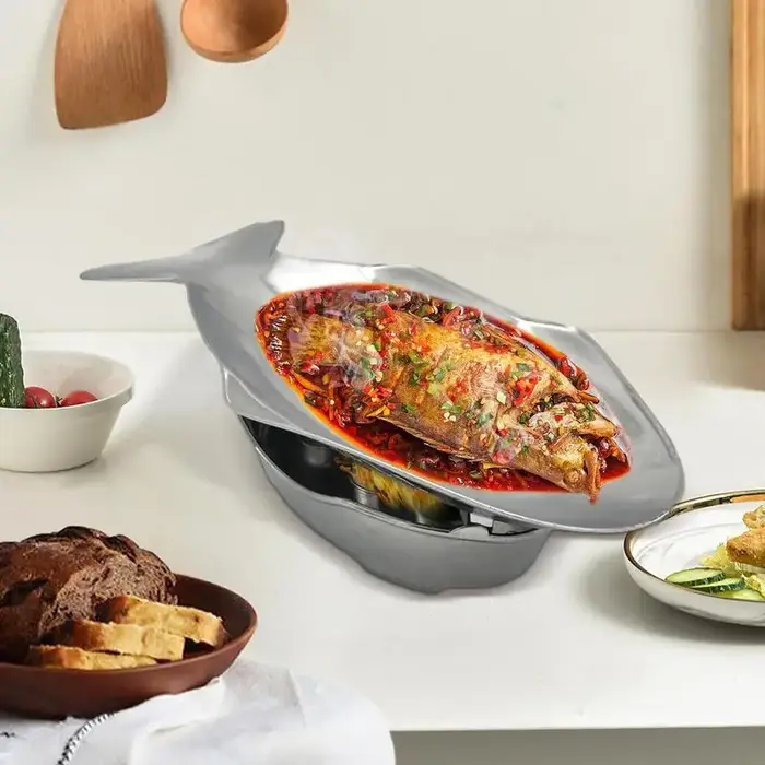 Assiette à poisson grillée commerciale