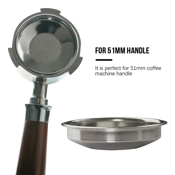 Panier réutilisable filtre à café Permanent en acier inoxydable monocouche poignée de café panier filtrant ajustement parfait panier à porte-filtre