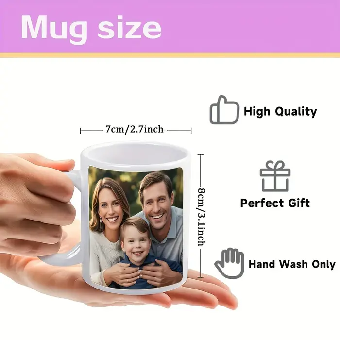 1 tasse à café personnalisée avec photo