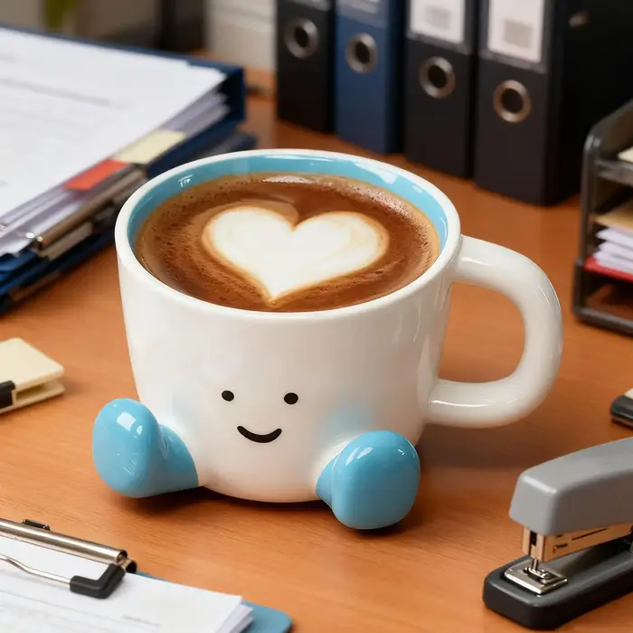Tasse à café drôle, Adorable cuisine domestique