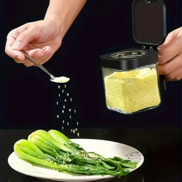 Pots à épices en verre avec cuillère