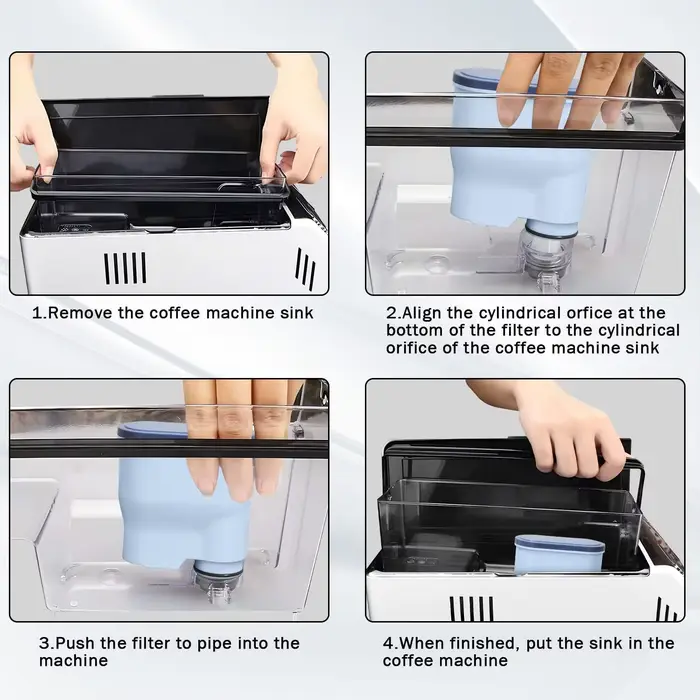Paquet de 1/2/4 filtre à café CA6903 Compatible avec Philips AquaClean