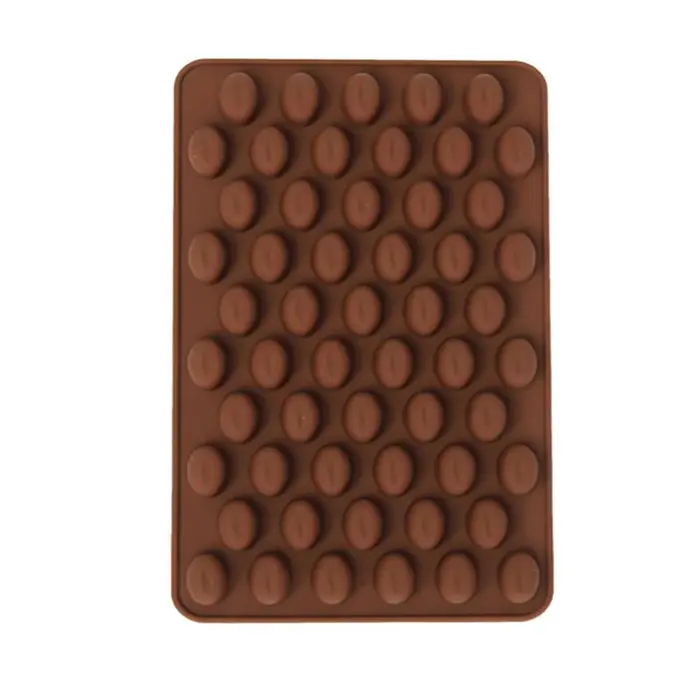 Nouveauté haute qualité Silicone 55 cavités Mini grains de café chocolat sucre bonbons moule moule g