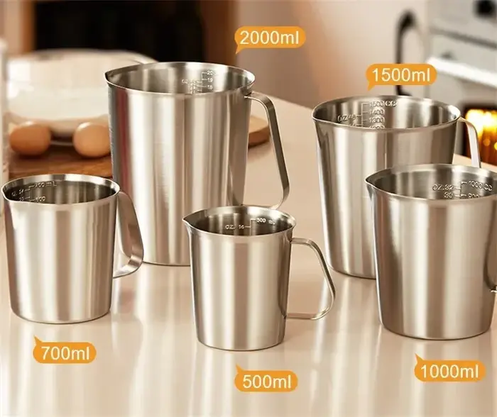 Tasse à mesurer en acier inoxydable 304