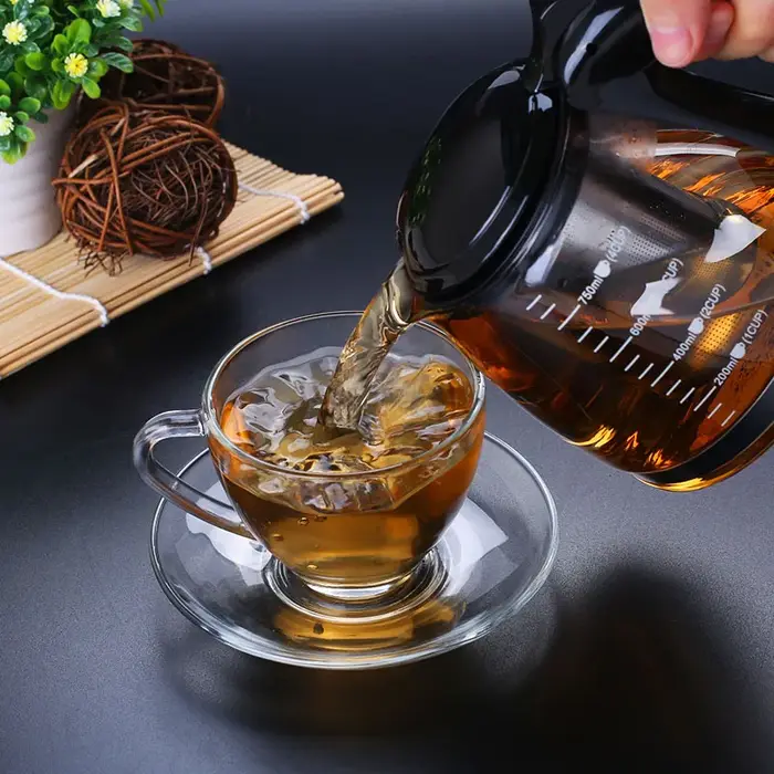 Théière en verre au Design créatif 750ml et 1200ml