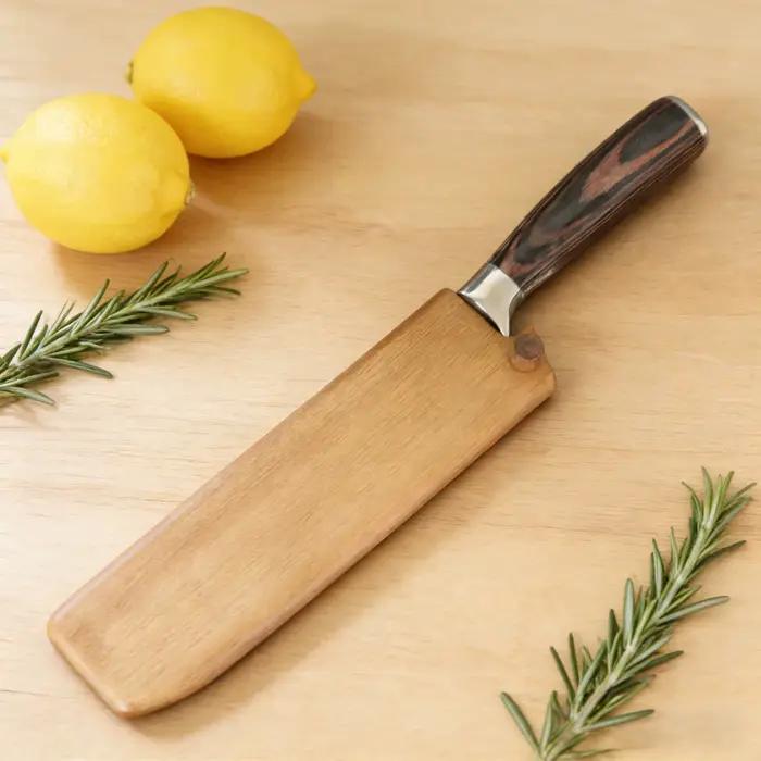 Gaine de couteau en bois de noyer de haute qualité