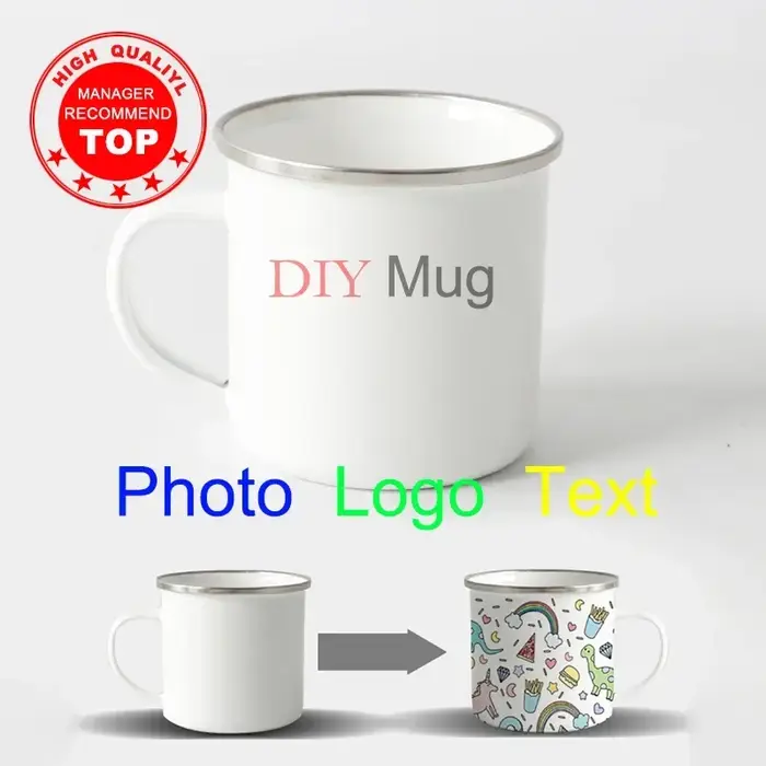 La tasse créative de bricolage d'acier inoxydable personnalisent des images d'impression