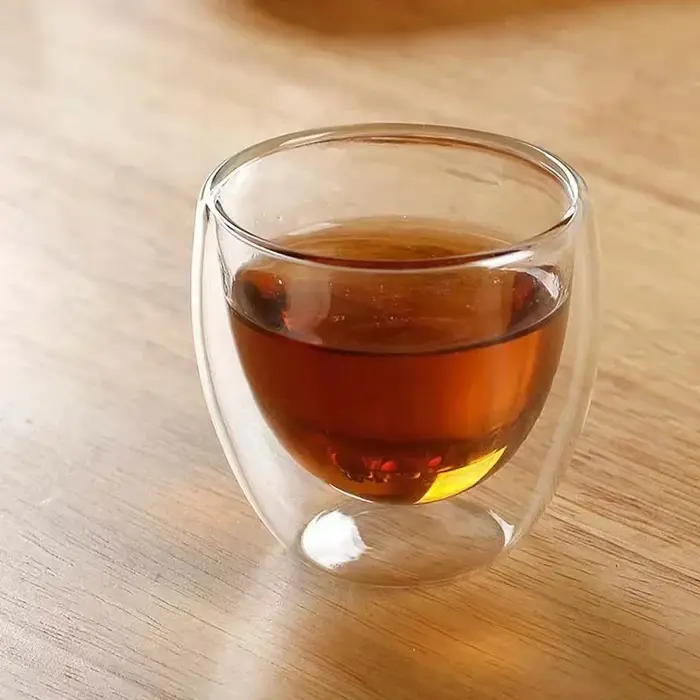 Tasse en verre isolée à Double paroi