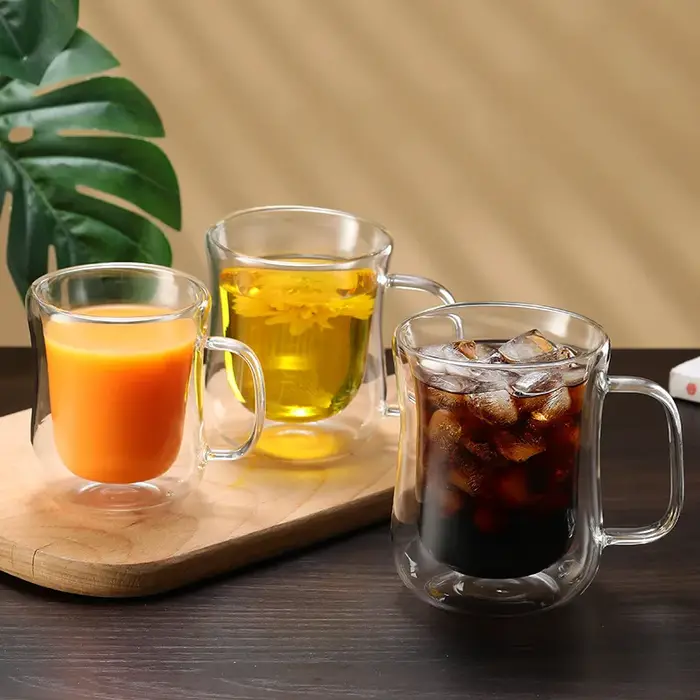 Tasse en verre à Double paroi 80/220/260/360ML