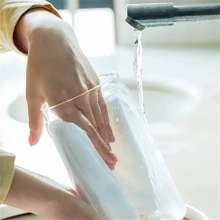 Bocaux de stockage des aliments en verre transparent