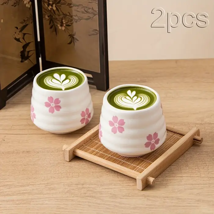 Tasse à thé en fleur de cerisier mignonne 160ml/5.4oz