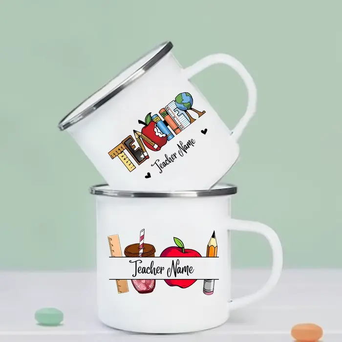 Tasse d'enseignant personnalisée avec nom