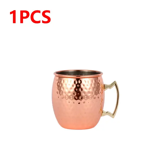 Verre à vin en acier inoxydable pour la maison, mule de Moscou, verres à boire, tasse en cuivre, gob