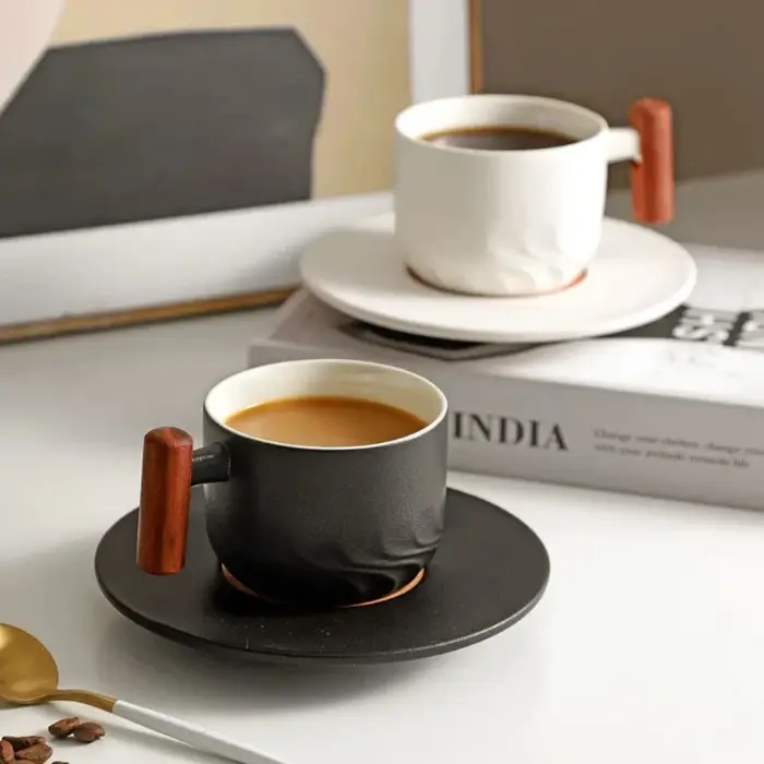 Tasse à café rétro en céramique 55/80ml