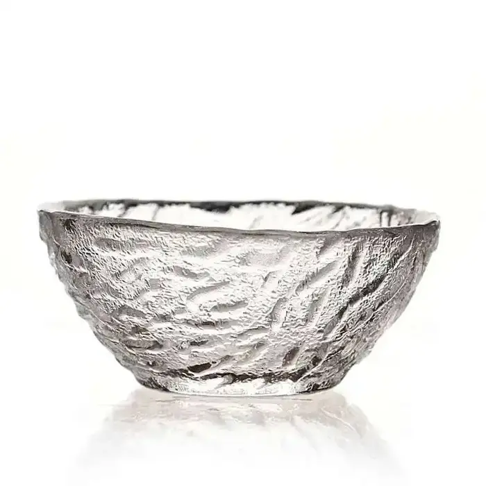 Tasse à thé en verre à grain de marteau japonais, tasse transparente en cristal, service à thé Kung
