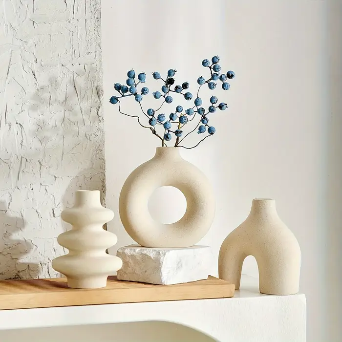Ensemble de vase en céramique bohème