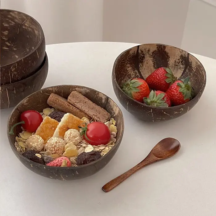 【Peace】Bol en noix de coco naturel