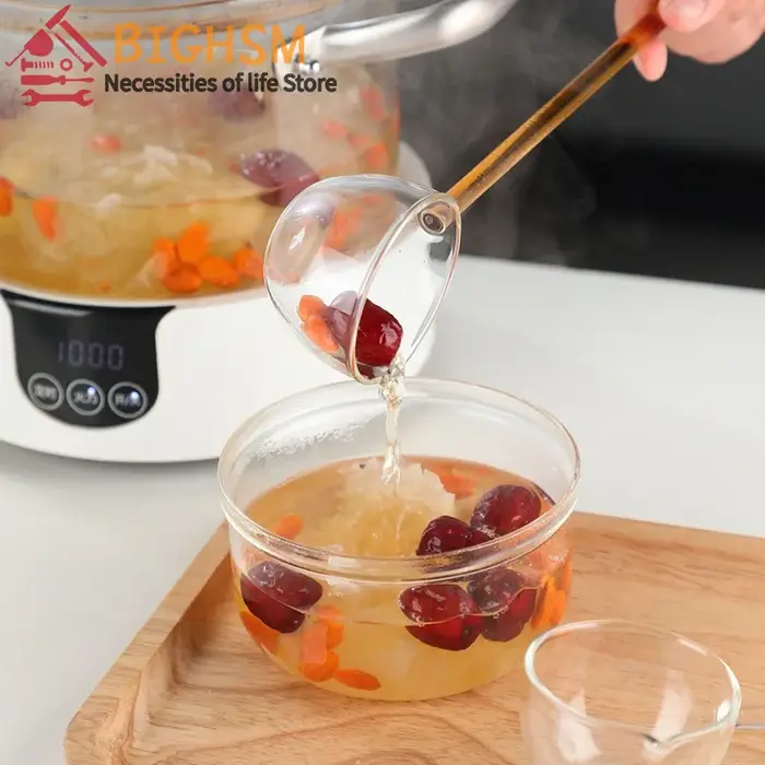 Cuillère en verre à dessert créative