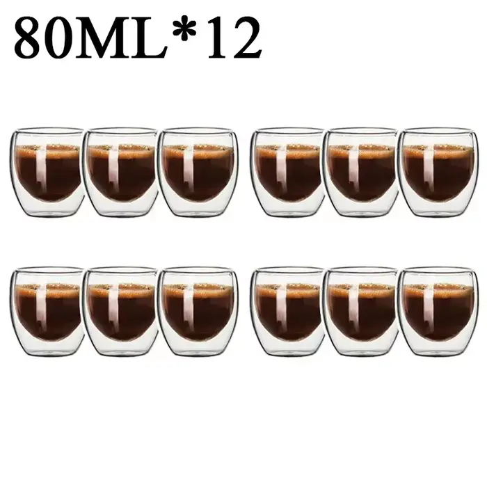 Tasse en verre borosilicaté à double paroi, haute teneur en borosilicate, degré de chaleur, thé, lai
