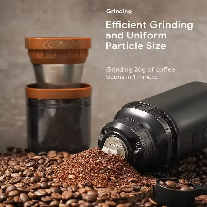 Moulin à café électrique portable en acier inoxydable