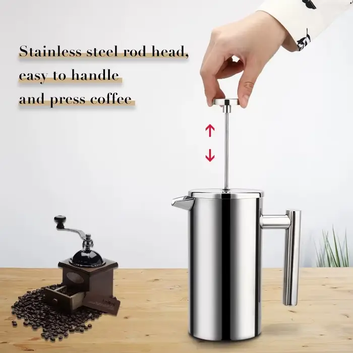 Cafetière à expresso en acier inoxydable