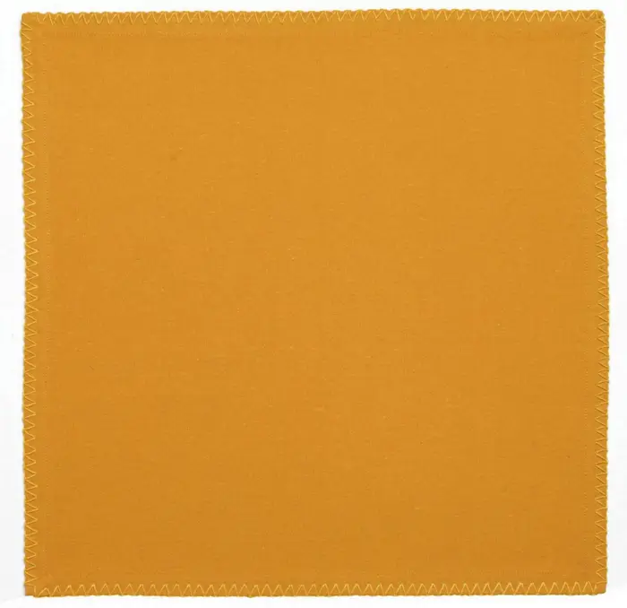 Lot de 2 serviettes de table recycles Delia Tournesol 41 x 41