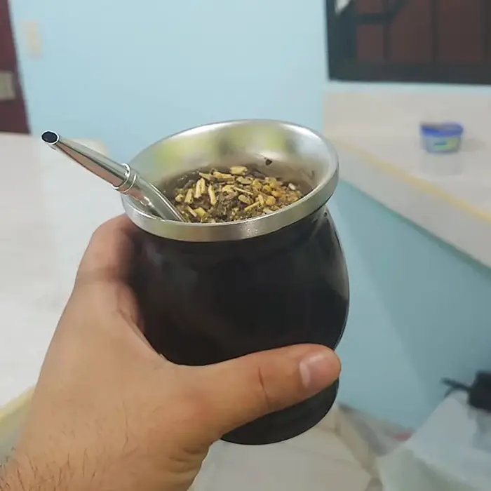 UPORS Yerba Mate Cup 304 acier inoxydable Double paroi 8oz courge Yerba Mate argentine avec Bombilla