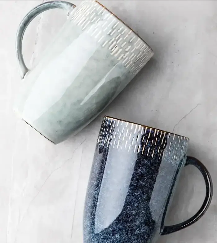 Tasse en céramique rétro européenne de 600ml