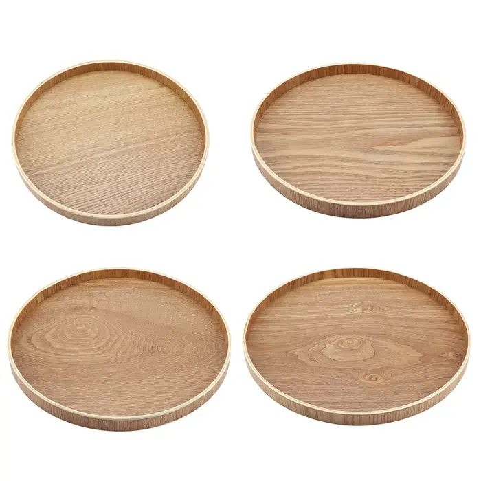 Assiette de service en bois