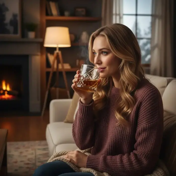 Verre à whisky rotatif