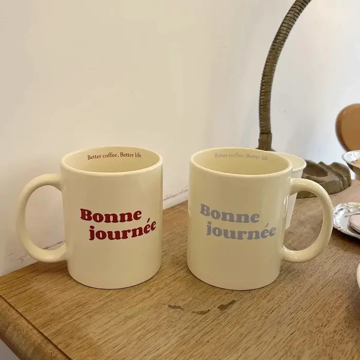 Tasse en céramique de Style français de couple