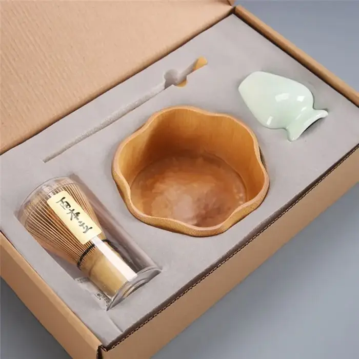 Ensemble Cadeau Élégant de Bol à Matcha Japonais