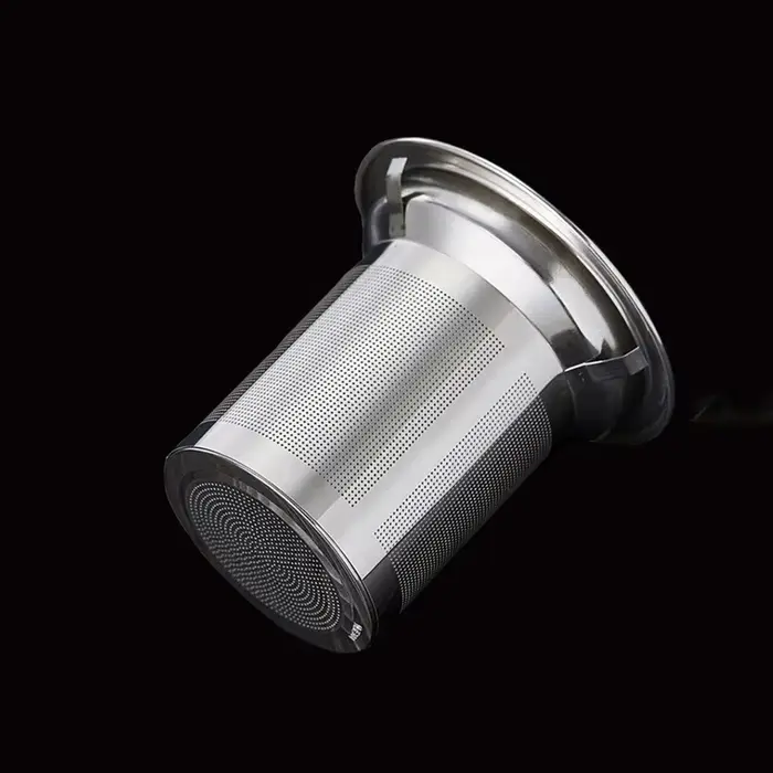 Théière en verre résistant à la chaleur avec infuseur à thé en acier inoxydable, filtre, bouilloire